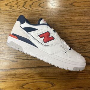 NEW BALANCE 550 MEN'S SIZE 8 SNEAKERS SHOES White Red Blue NEW Athletic